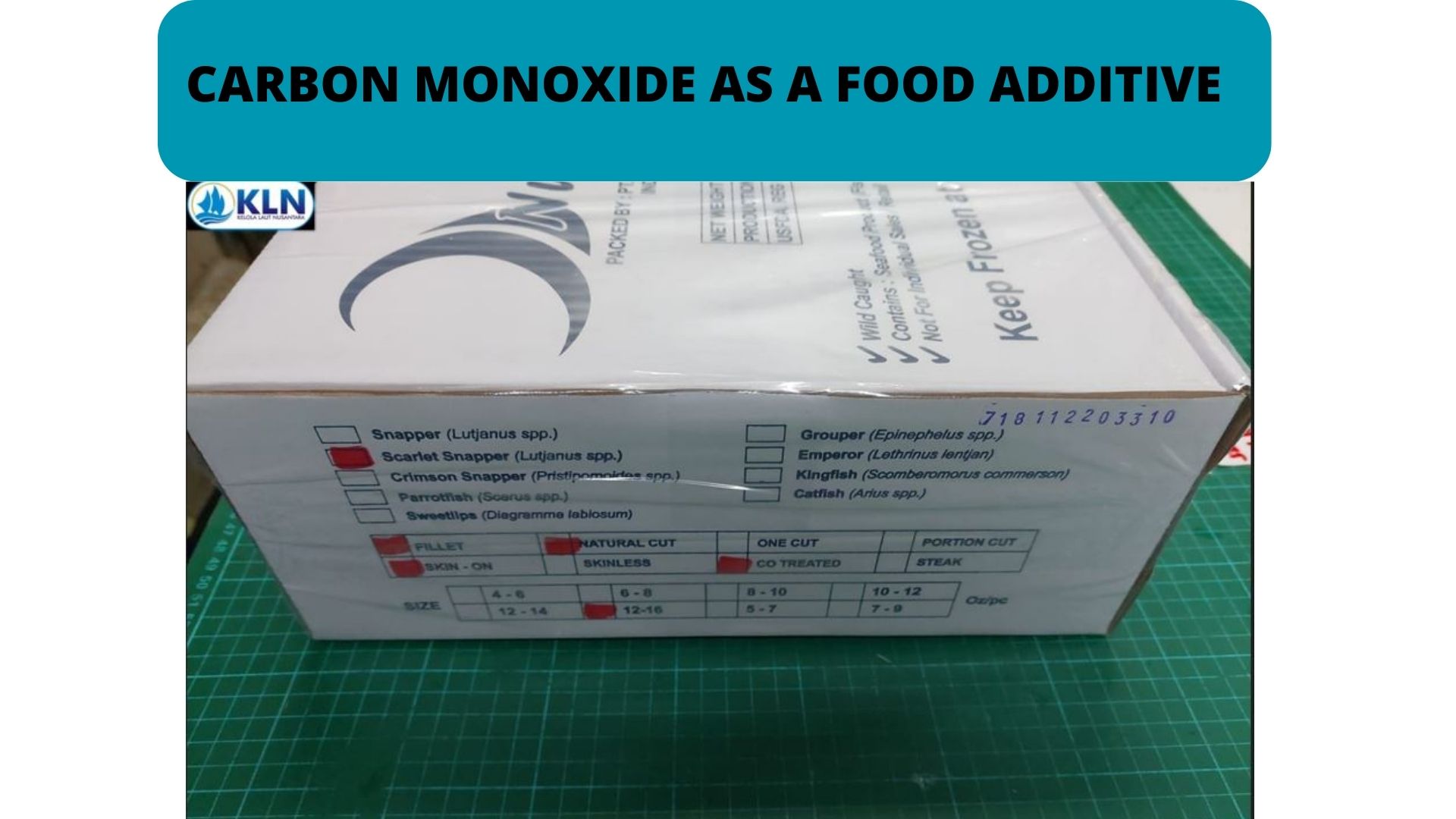 CARBON MONOXIDE AS A FOOD ADDITIVE